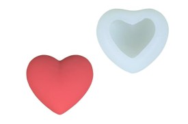 Molde silicona corazon 3D liso